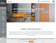 Tablet Screenshot of pro-k.cz